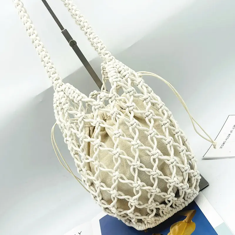 Black Rope Woven Shoulder Bag for Women — feature 4