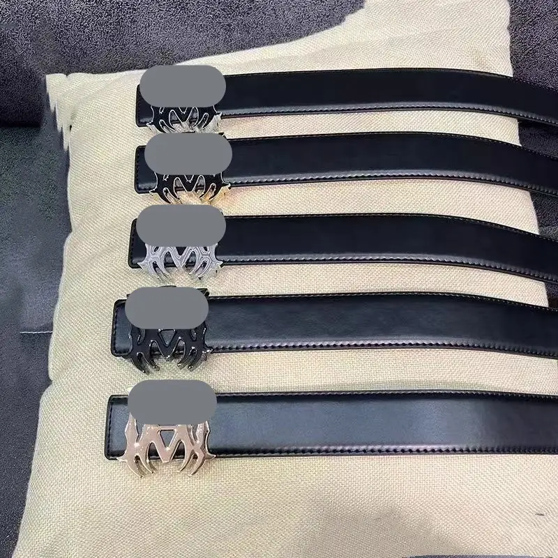 Men's Black Leather Belt with Gold Buckle - Image 19