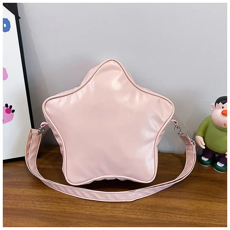 Sweet Spice Girl Crossbody Bag Pink Five Star Large Capacity — feature 37