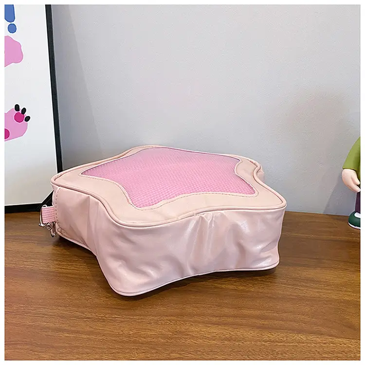 Sweet Spice Girl Crossbody Bag Pink Five Star Large Capacity — feature 38