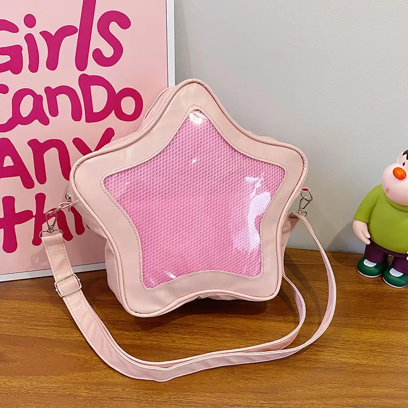 Sweet Spice Girl Crossbody Bag Pink Five Star Large Capacity