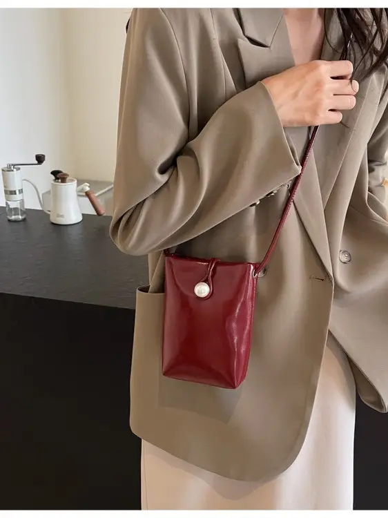 Black Crossbody Phone Bag Women 2025 Fashion