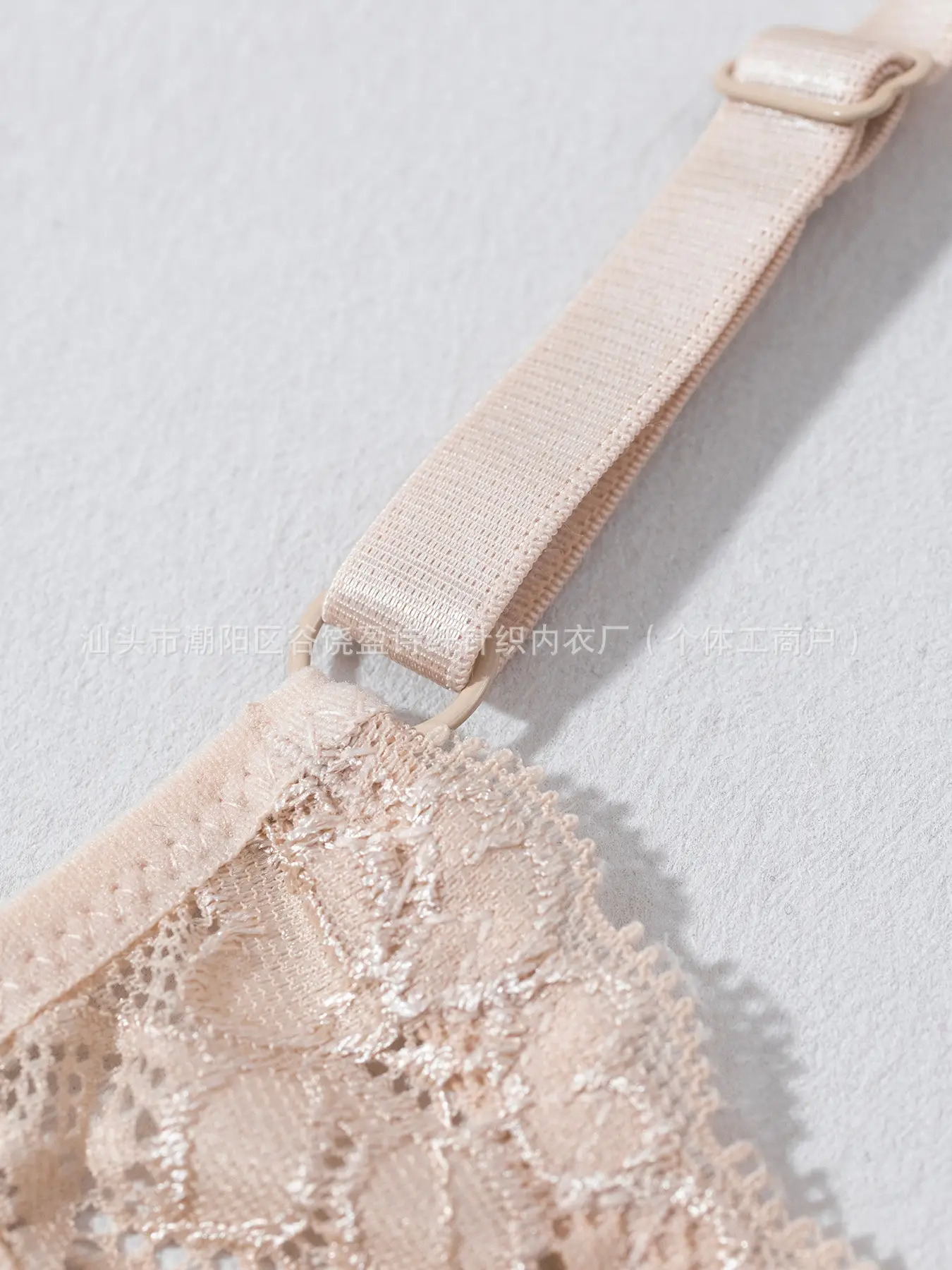 Cross Body Bra with Buckle & Lace Design — feature 12