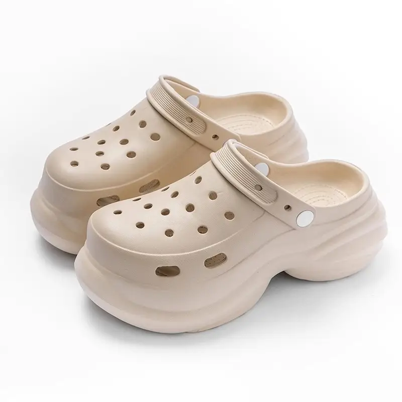 Eva Hole Shoes Women's Summer 2025 New Home Non-slip Dung Feeling Beach Thick Sole Outer Wear Sandals Women's Summer - Image 8