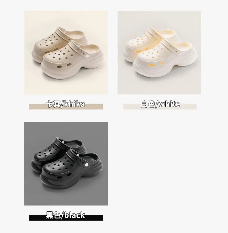 Eva Hole Shoes Women's Summer 2025 New Home Non-slip Dung Feeling Beach Thick Sole Outer Wear Sandals Women's Summer — feature 11