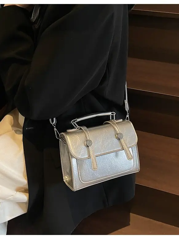 Silver Crossbody Bag Women 2025 Korean Fashion - Image 5