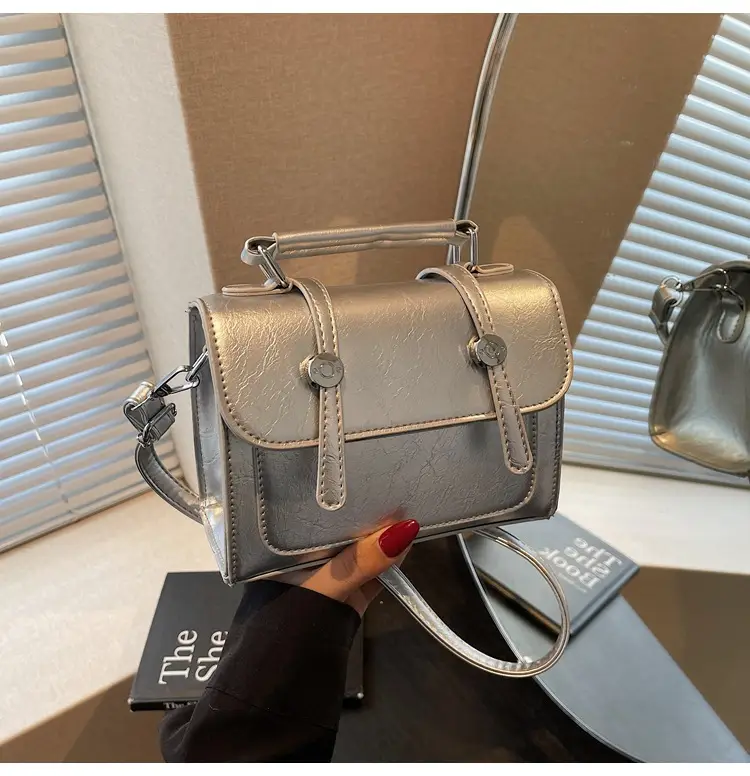 Silver Crossbody Bag Women 2025 Korean Fashion - Image 3