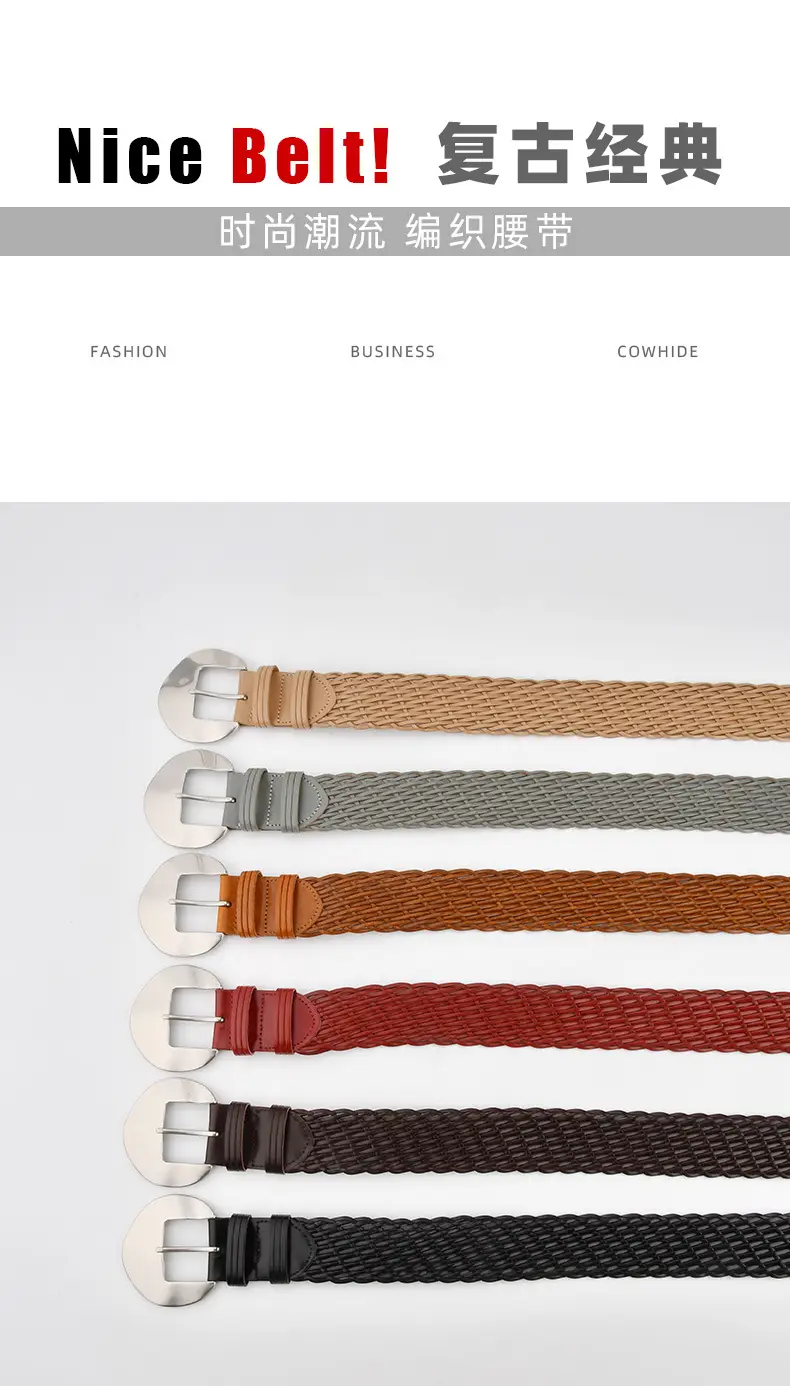 Ethnic Style Vintage Woven Belt for Women — feature 3
