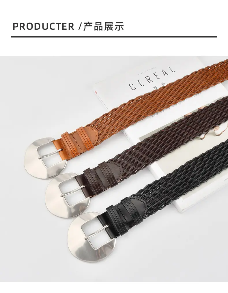 Ethnic Style Vintage Woven Belt for Women — feature 9