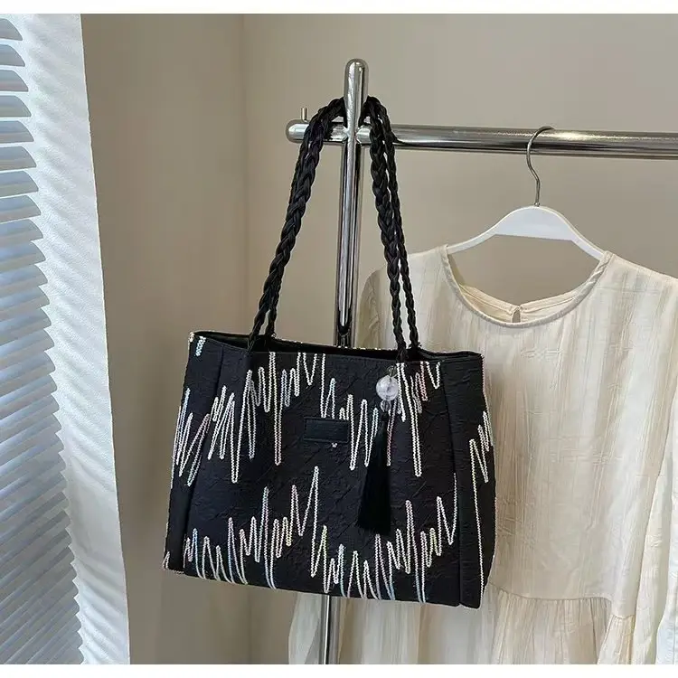 Pink Iridescent Tote Bag for Women Summer Commute - Image 3