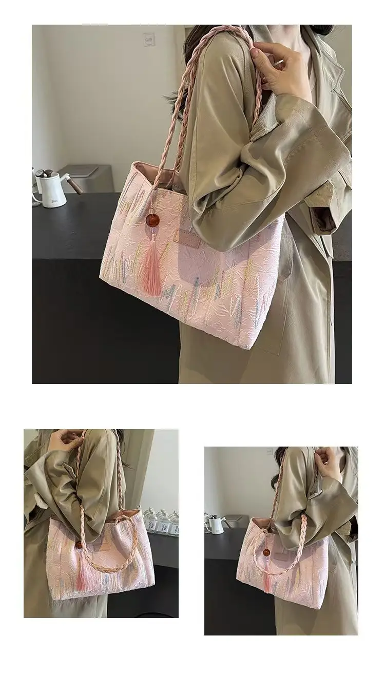 Pink Iridescent Tote Bag for Women Summer Commute — feature 16