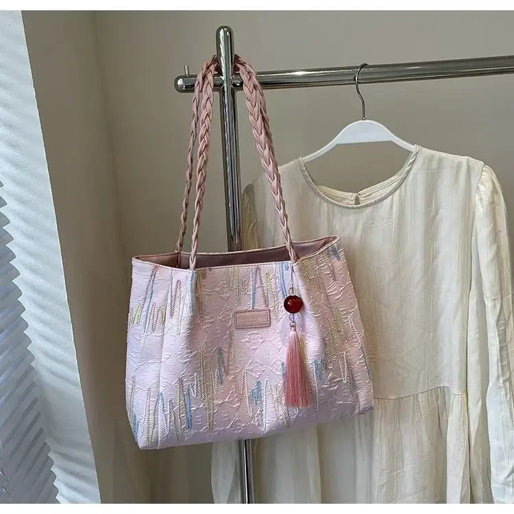 Pink Iridescent Tote Bag for Women Summer Commute — feature 17