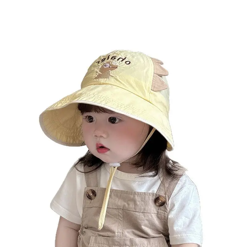 Baby's Cartoon Sun Hat with Dinosaur Design - Image 8