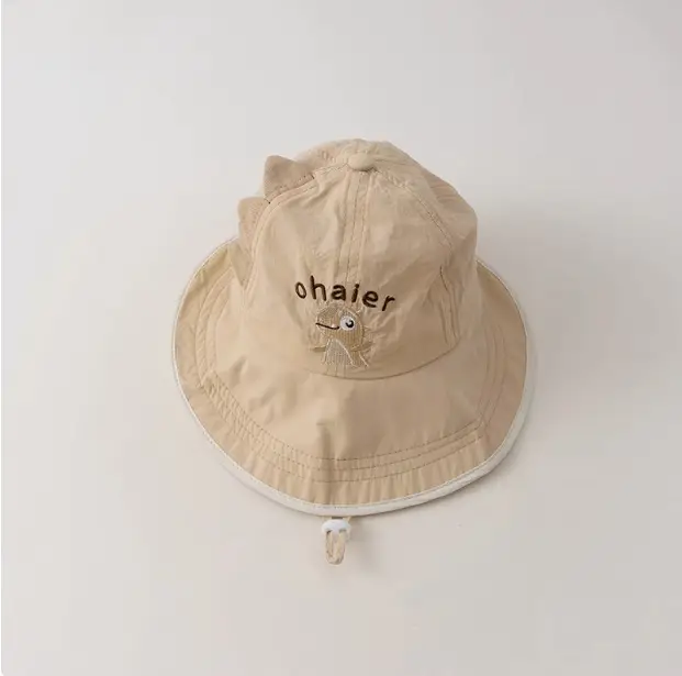 Baby's Cartoon Sun Hat with Dinosaur Design - Image 3