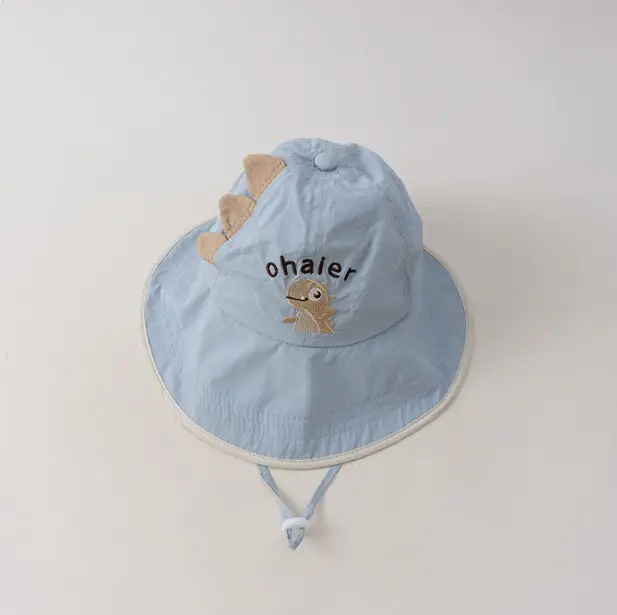 Baby's Cartoon Sun Hat with Dinosaur Design - Image 4
