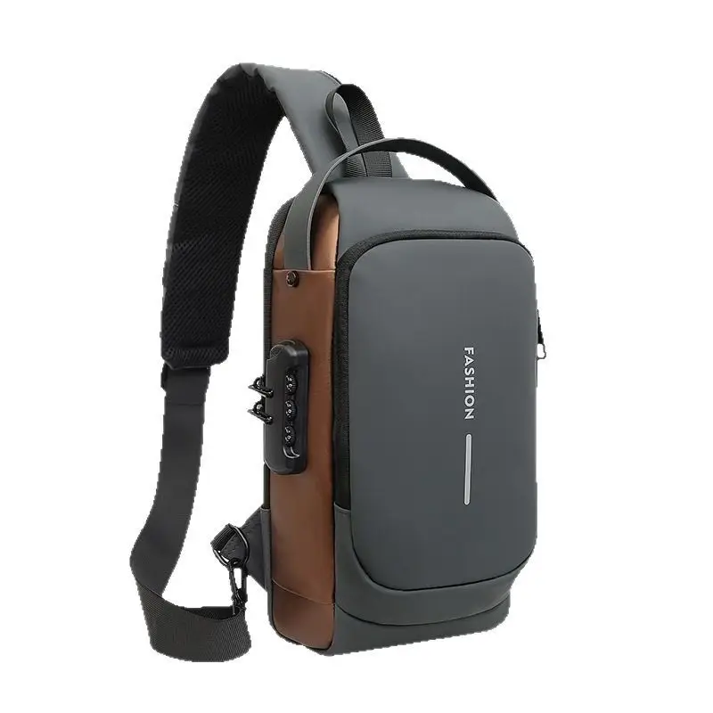 Men's Multifunctional Anti-Theft Lock Crossbody Bag - Image 17