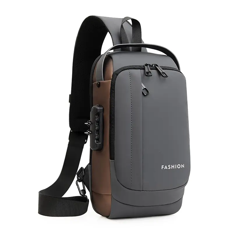Men's Multifunctional Anti-Theft Lock Crossbody Bag - Image 10