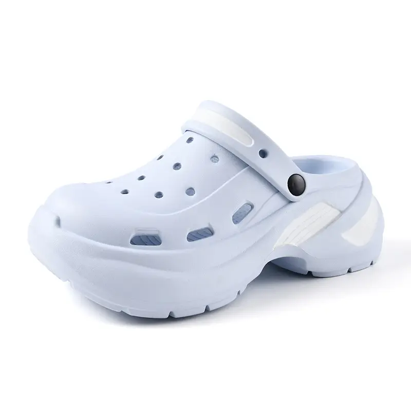 Thick-soled Baotou Women's Summer Wear-resistant Height-increasing Sandals Exterior Wear EVA Breathable Non-slip Deodorant Beach Hole Shoes