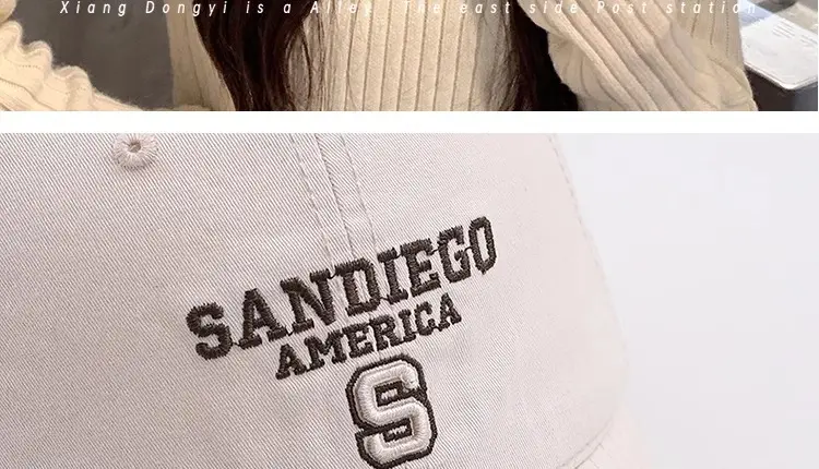 Women's Brown Sandego Embroidered Baseball Cap — feature 11