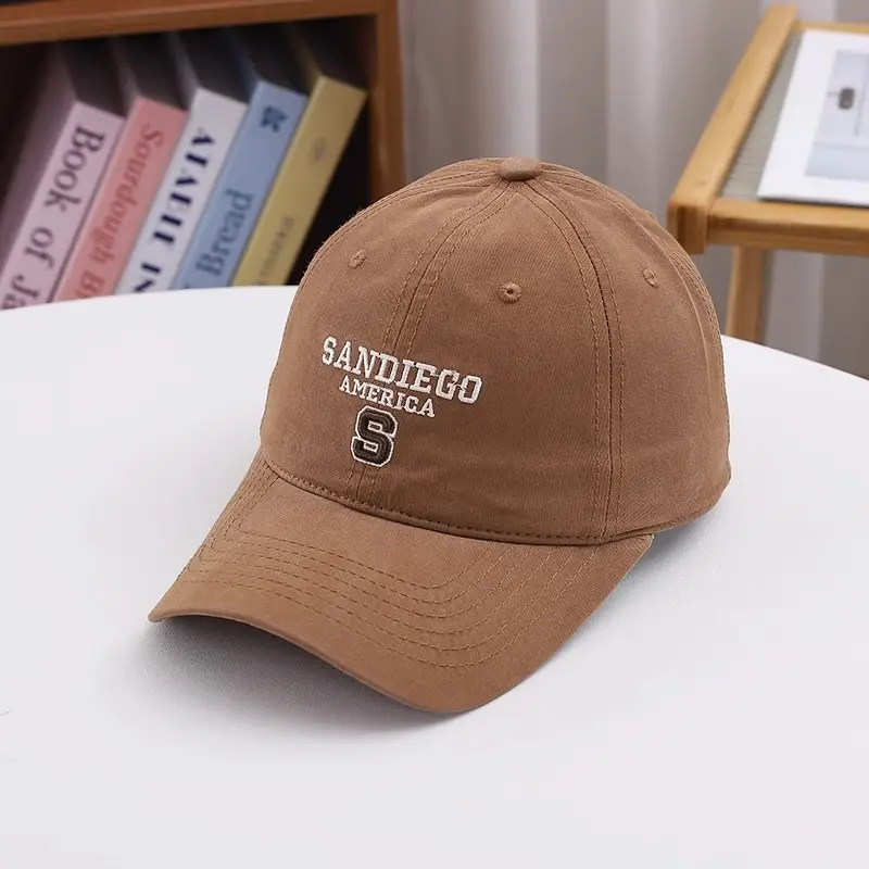 Women's Brown Sandego Embroidered Baseball Cap - Image 6