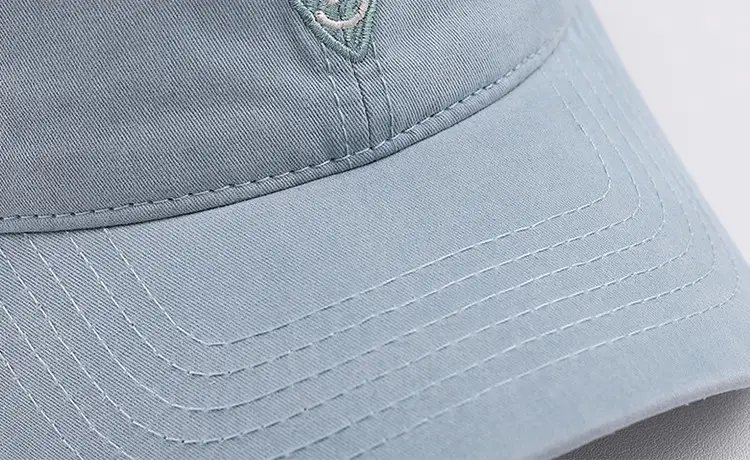 Red Women's Baseball Cap with "Smile" Embroidery — feature 12
