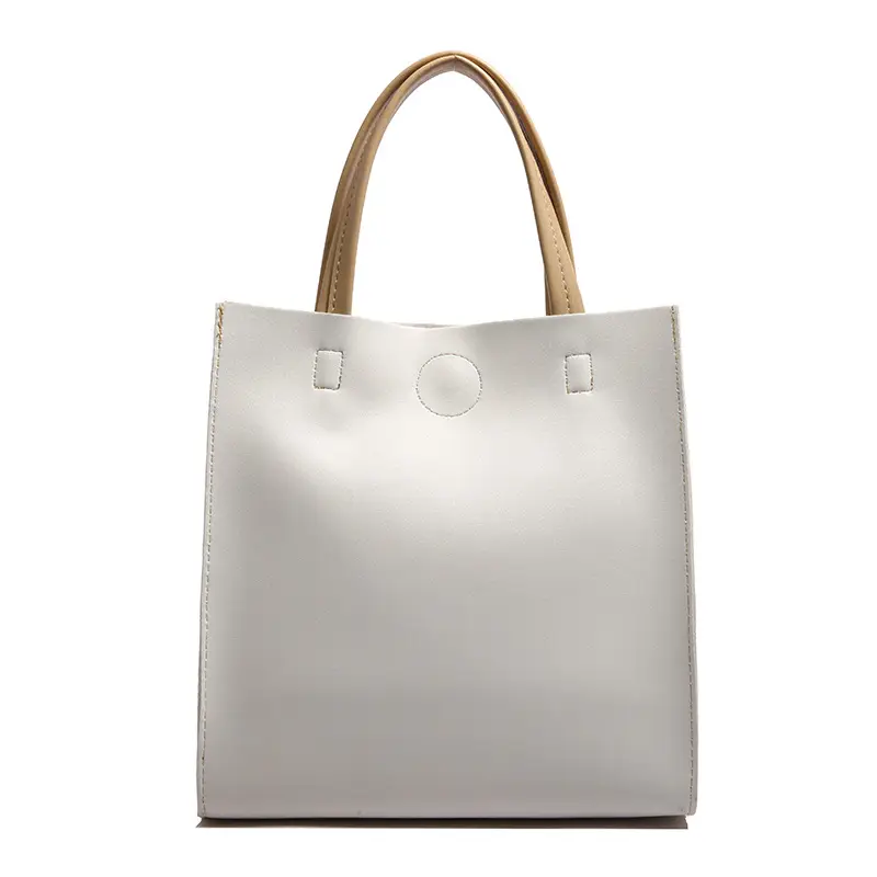White Leather Shoulder Bag for Girls 2025 Spring - Image 8