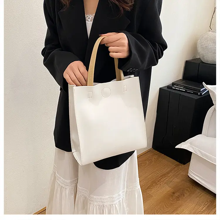 White Leather Shoulder Bag for Girls 2025 Spring — feature 16