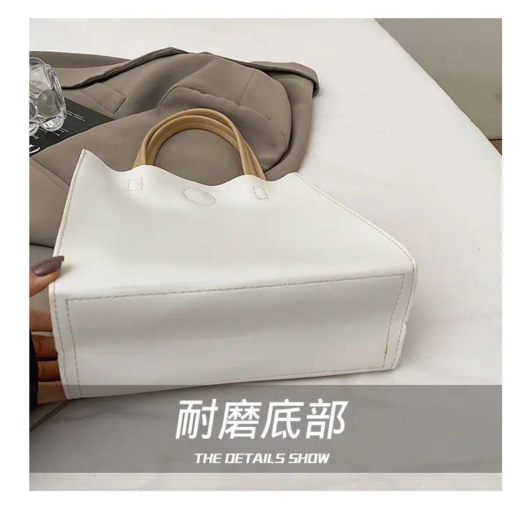 White Leather Shoulder Bag for Girls 2025 Spring — feature 5