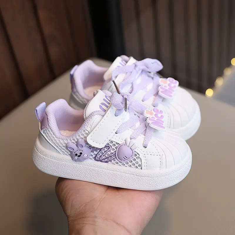 Baby Shoes White Mesh Single Breathable Toddler - Image 4