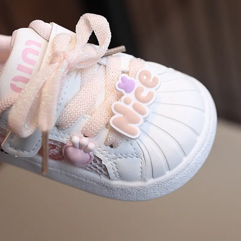 Baby Shoes White Mesh Single Breathable Toddler - Image 6