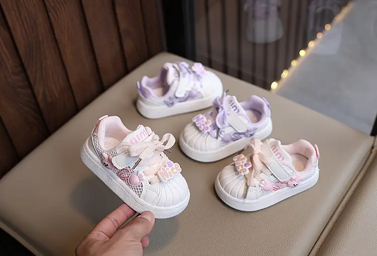 Baby Shoes White Mesh Single Breathable Toddler — feature 2
