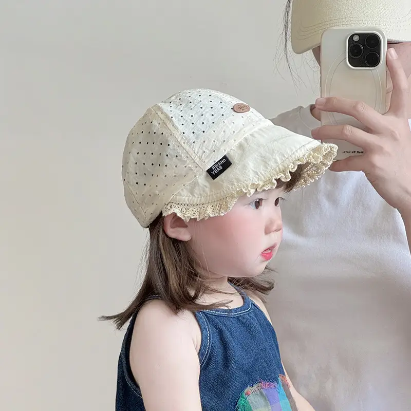 Baby's Lace Sun Hat for Girls Spring Summer - Image 4