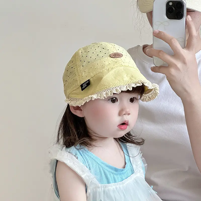Baby's Lace Sun Hat for Girls Spring Summer - Image 2