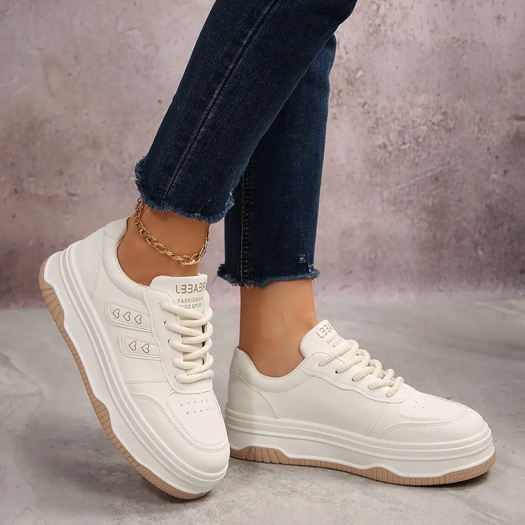 Cross-Border Large Size Summer New Breathable Casual Sports Shoes Thick-Soled Versatile Student Shoes Soft-Soled Non-Slip Running Shoes for Women - Image 3