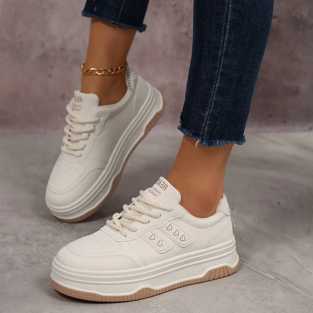 Cross-Border Large Size Summer New Breathable Casual Sports Shoes Thick-Soled Versatile Student Shoes Soft-Soled Non-Slip Running Shoes for Women - Image 4