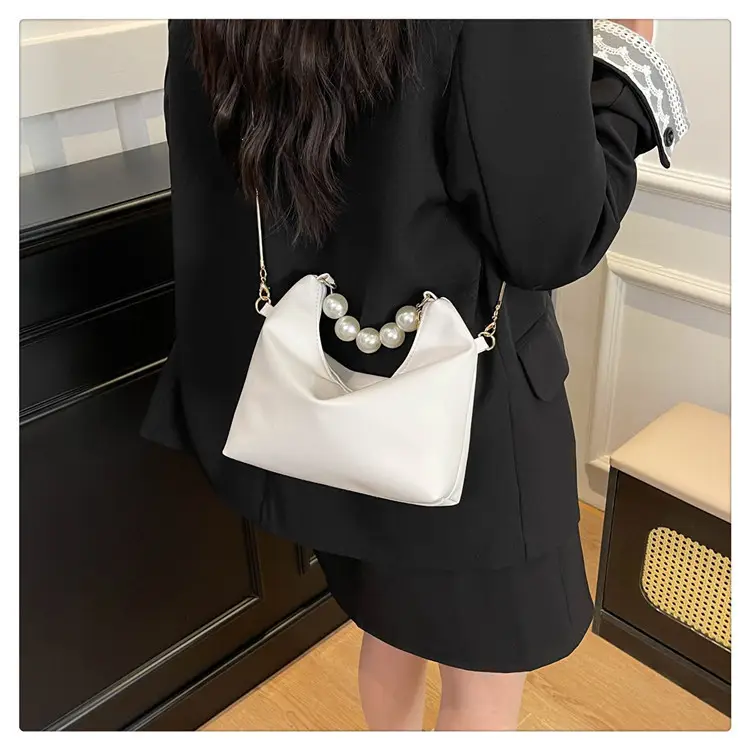Pink Pearl Handle Shoulder Bag for Women — feature 15