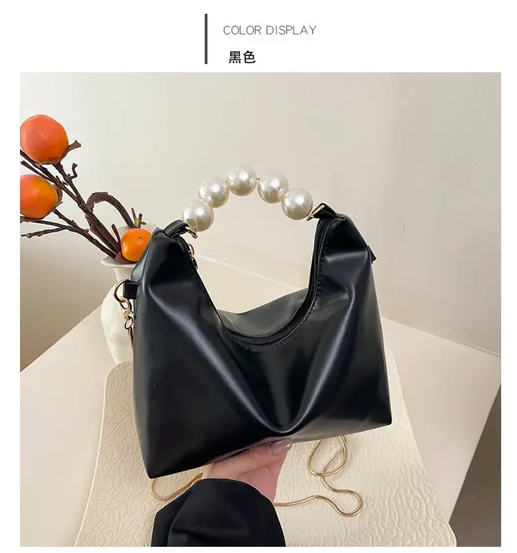 Pink Pearl Handle Shoulder Bag for Women — feature 28