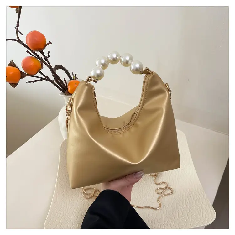 Pink Pearl Handle Shoulder Bag for Women — feature 32