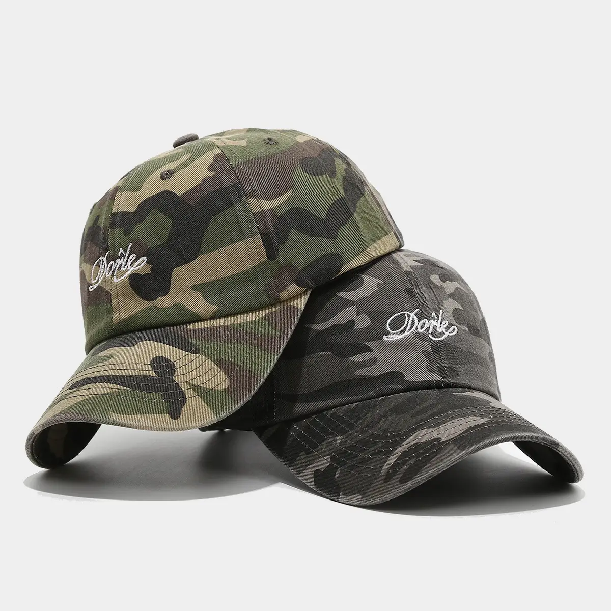 American Camouflage Baseball Caps Women's Washed Old Soft Top Breathable Sun Protection Cap Men's Tooling Vintage Sun Hat - Image 7