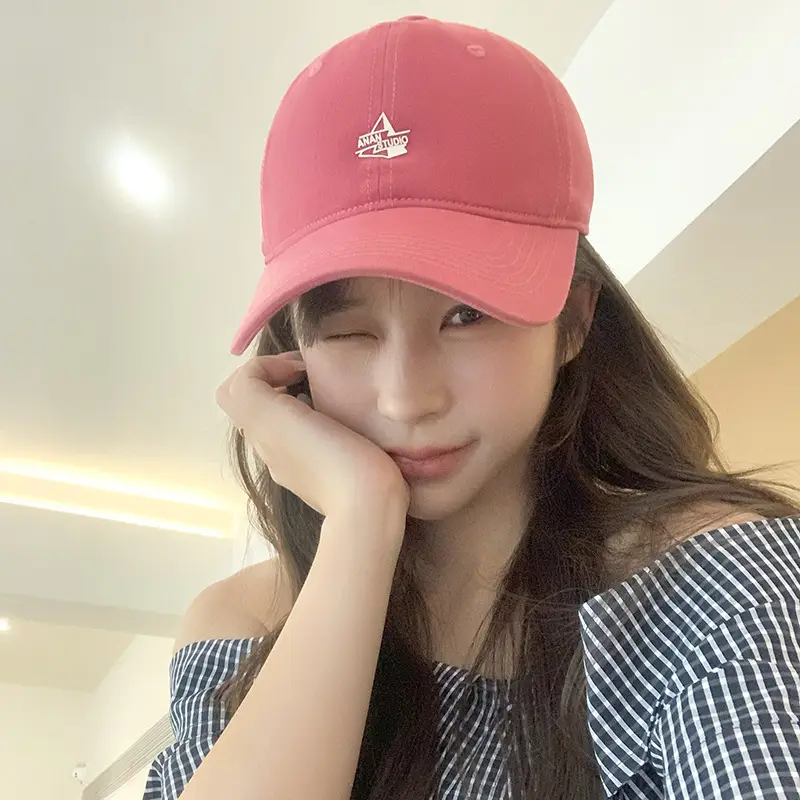 Pink Baseball Cap with Logo for Women Spring Autumn Wear - Image 15