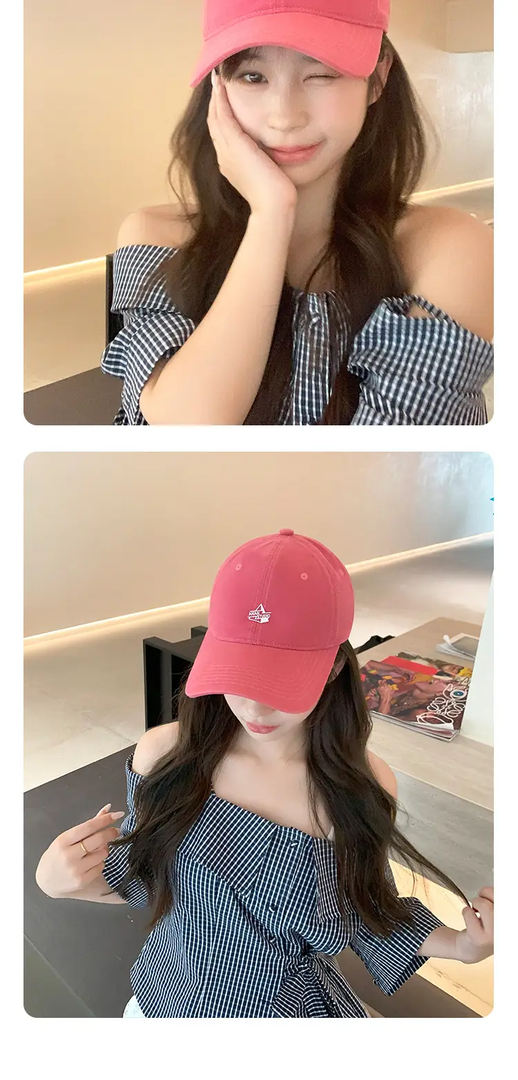 Pink Baseball Cap with Logo for Women Spring Autumn Wear — feature 16