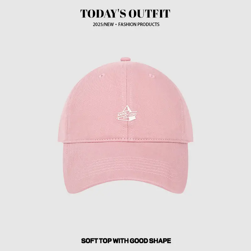 Pink Baseball Cap with Logo for Women Spring Autumn Wear - Image 6