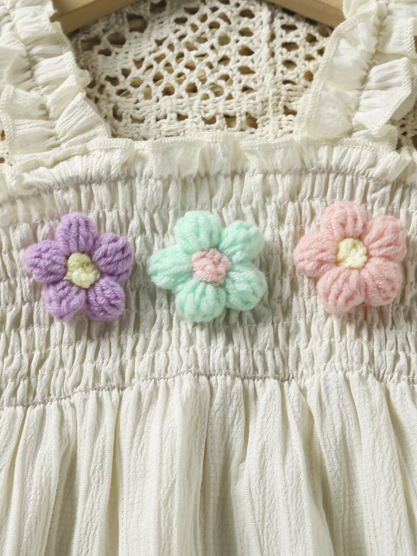 Girls' Blue Floral 2-Piece Suit with Shorts — feature 12