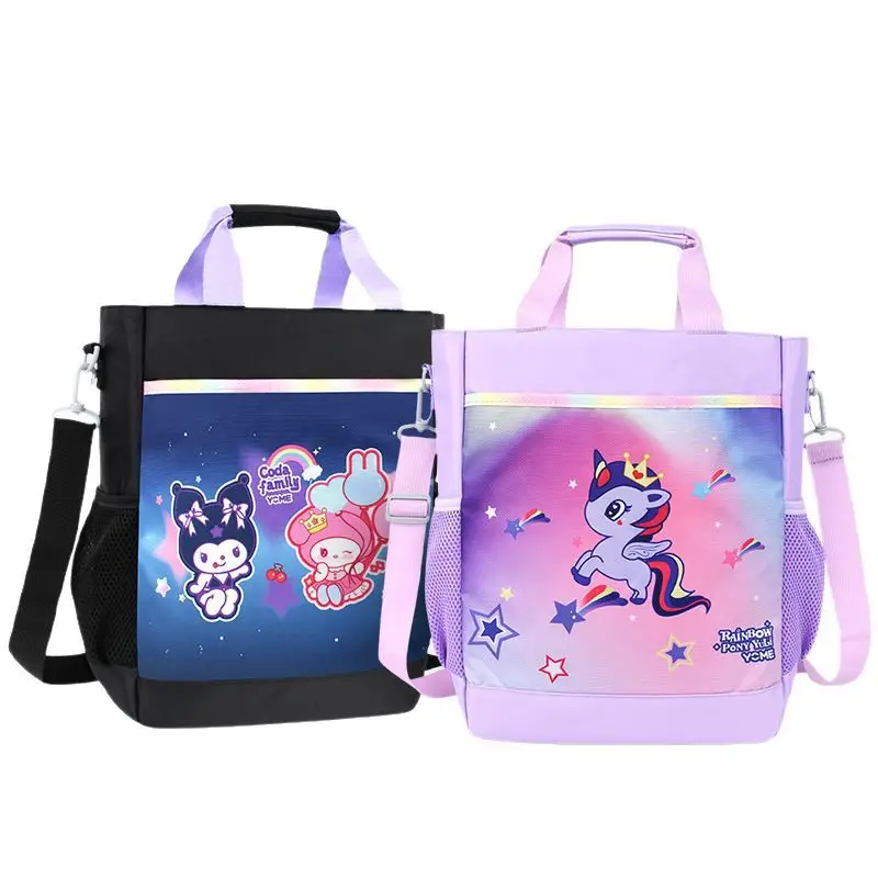 Yomi Unicorn Handheld School Bag Purple Black