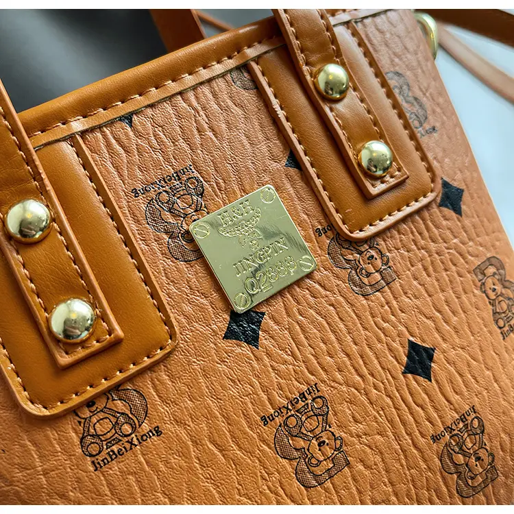 Women's Korean Printed Shoulder Crossbody Bag Brown Beige — feature 32