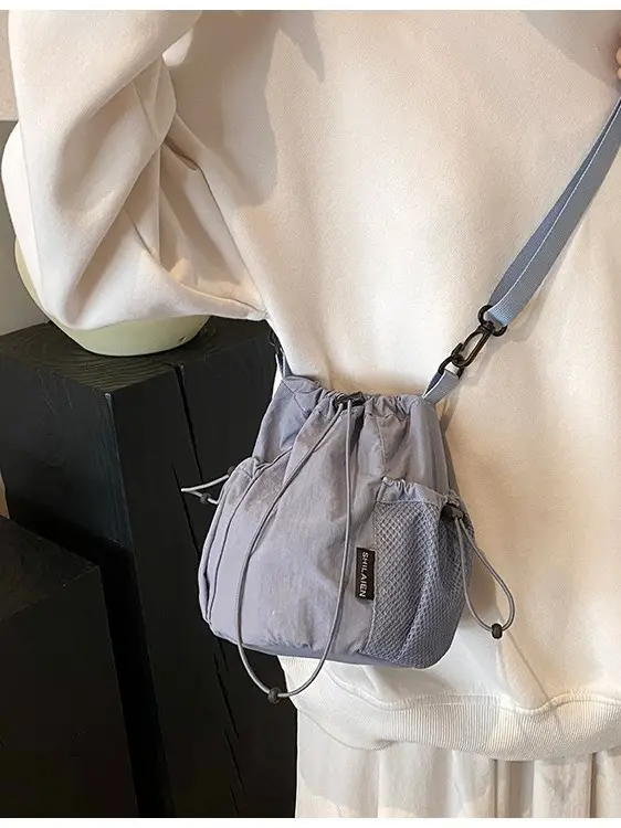 Black Nylon Crossbody Bag for Women Large Capacity Casual Shoulder - Image 7