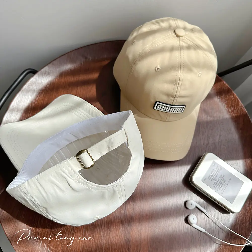 Beige Embroidered Baseball Cap for Boys Girls Outdoor Sports - Image 15
