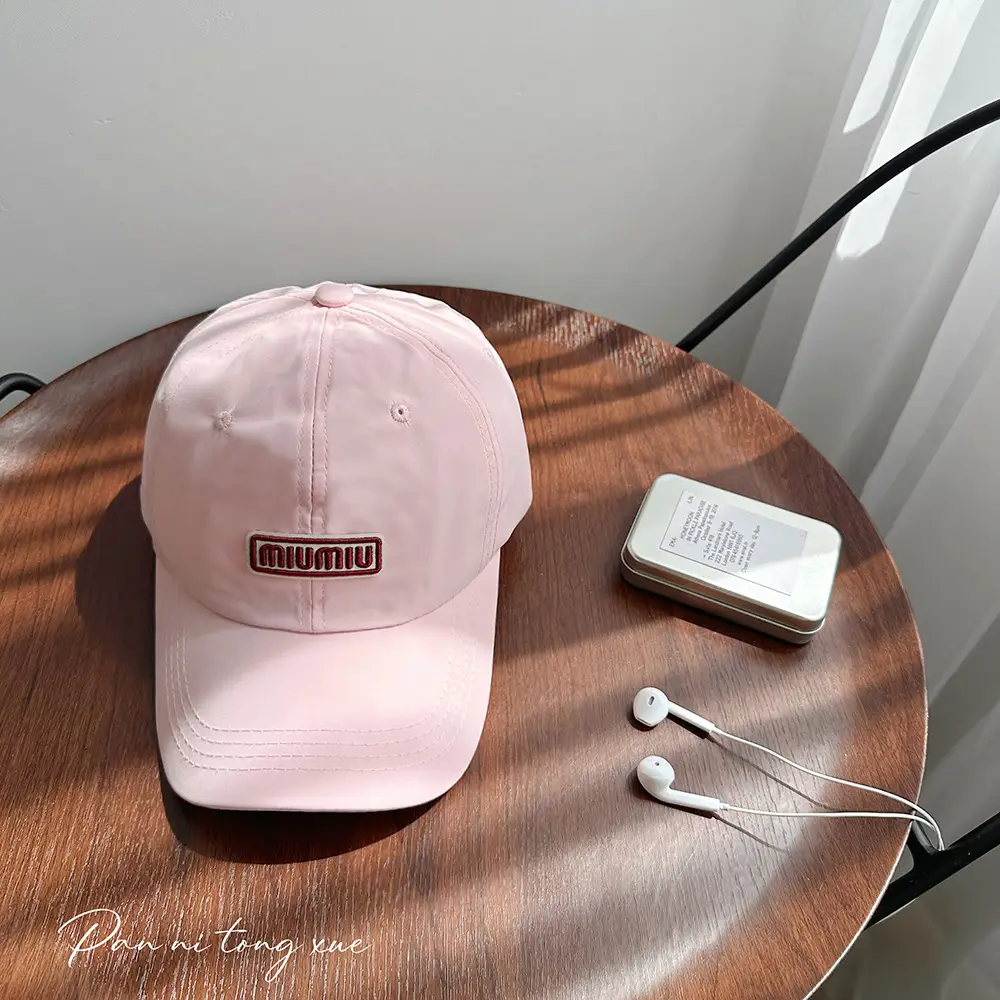 Beige Embroidered Baseball Cap for Boys Girls Outdoor Sports - Image 4