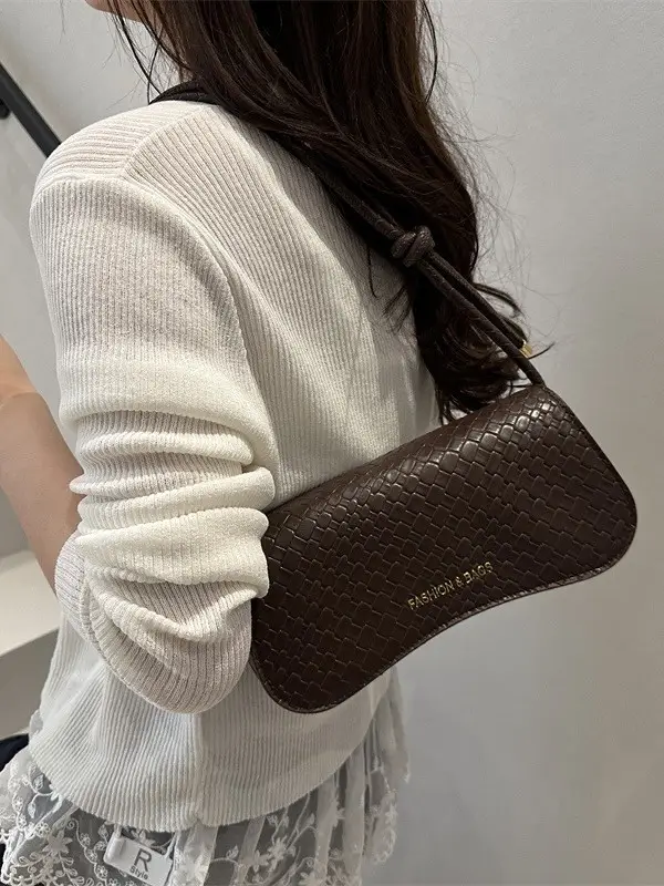 2025 Square Bag with Textured Leather Strap - Image 7