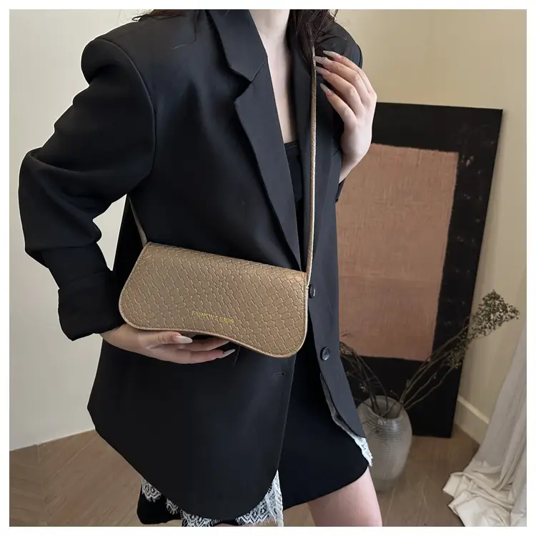2025 Square Bag with Textured Leather Strap — feature 12